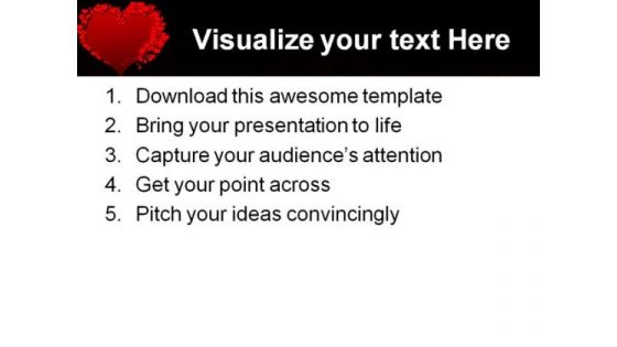 Valentine Heart Beauty PowerPoint Backgrounds And Templates 1210