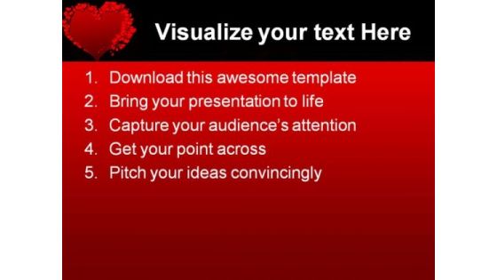 Valentine Heart Beauty PowerPoint Backgrounds And Templates 1210