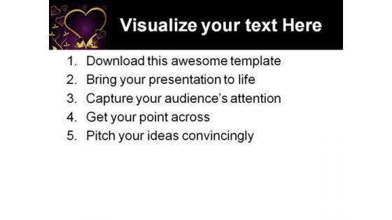Valentines Heart Holidays PowerPoint Template 0910