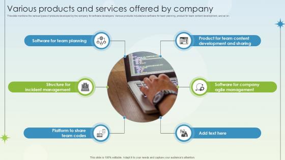 Various Products And Services Offered By Company Business Growth Ppt Sample