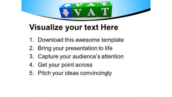 Vat Button Block Cube Business PowerPoint Templates And PowerPoint Themes 1112