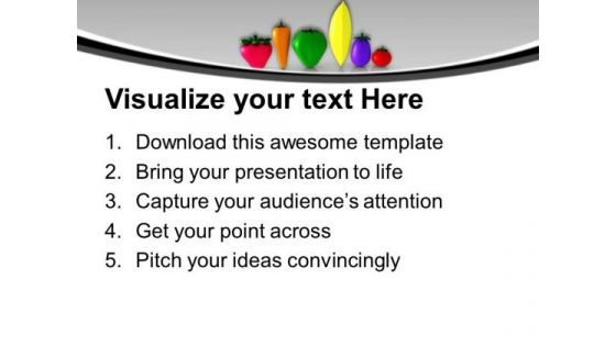 Veggies To Show Health Theme PowerPoint Templates Ppt Backgrounds For Slides 0313