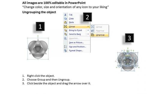 Venn Diagram 3 Stages For Business Process Ppt Online Plan Creator PowerPoint Templates