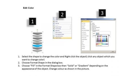 Vertical Flow Arrow Sequence Chart Outline Of Business Plan PowerPoint Templates