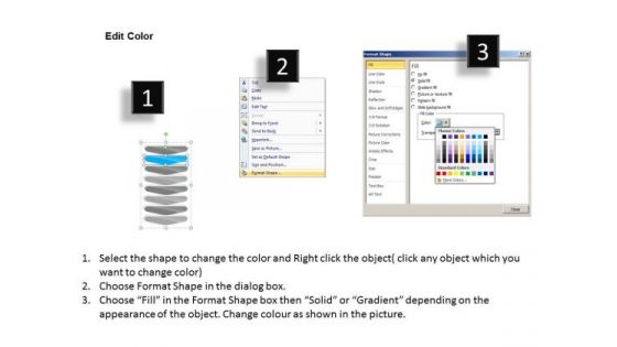 Vertical Flow Arrow Sequence Chart Subway Business Plan PowerPoint Slides
