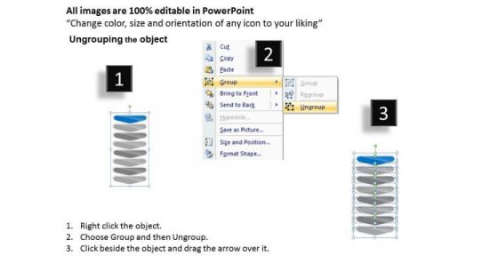 Vertical Flow Arrow Sequence Chart Website Business Plan PowerPoint Slides