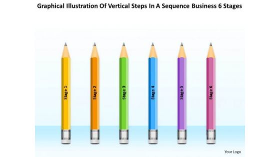 Vertical Steps In Sequence Business 6 Stages Ppt Sales Plan PowerPoint Templates