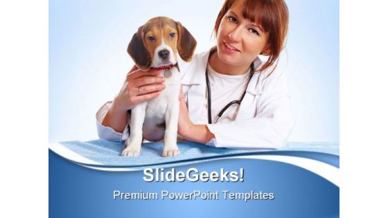 Veterinarian Doctor Medical PowerPoint Templates And PowerPoint Backgrounds 0511