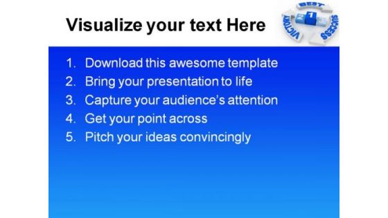 Victory Concept Business Success PowerPoint Template 1110