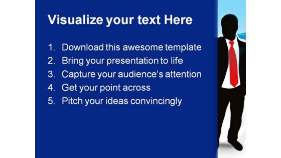 Victory Sign Success PowerPoint Themes And PowerPoint Slides 0811