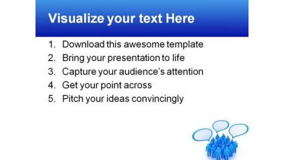 Views Communication People PowerPoint Template 1110