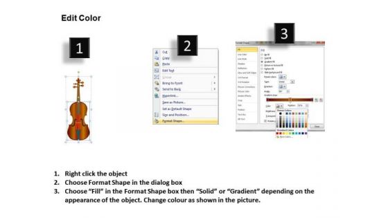 Violin Musical Instrument PowerPoint Slides And Ppt Diagram Templates