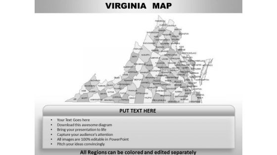 Virginia PowerPoint Maps