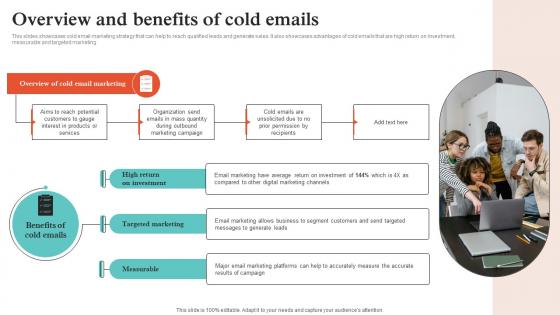 Virtual Sales Strategies Overview And Benefits Of Cold Emails Strategy SS V