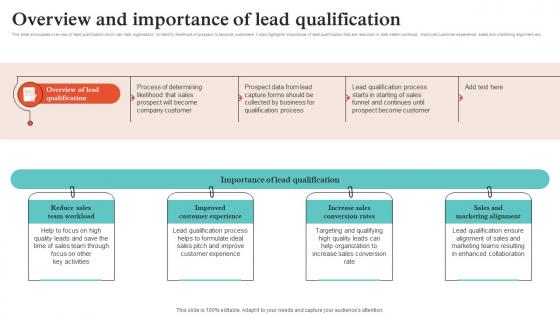 Virtual Sales Strategies Overview And Importance Of Lead Qualification Strategy SS V