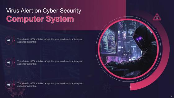 Virus Assistant Performing Concentration Determining Security Powerpoint Ppt Template Bundles