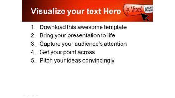 Virus Internet PowerPoint Template 0910