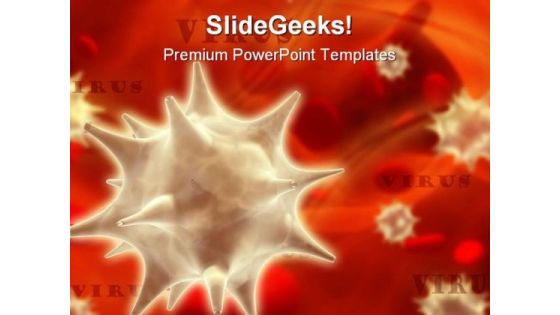 Virus Medical PowerPoint Template 0610