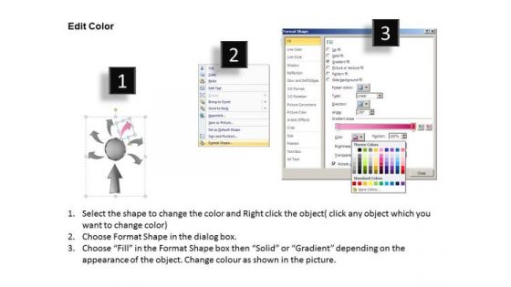 Vision Business Process Diagram Reppt Slides Diagrams Templates PowerPoint