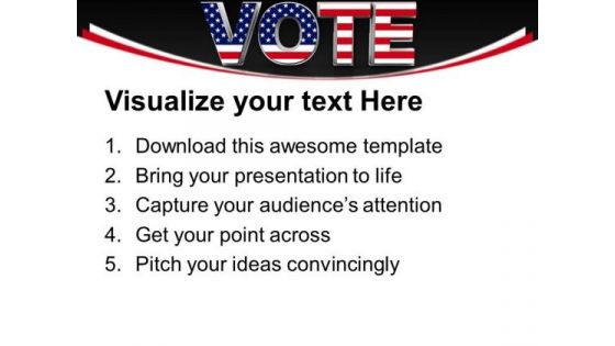 Vote Election Americana PowerPoint Templates And PowerPoint Themes 0912