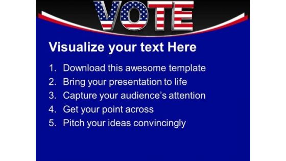 Vote Election Americana PowerPoint Templates And PowerPoint Themes 0912