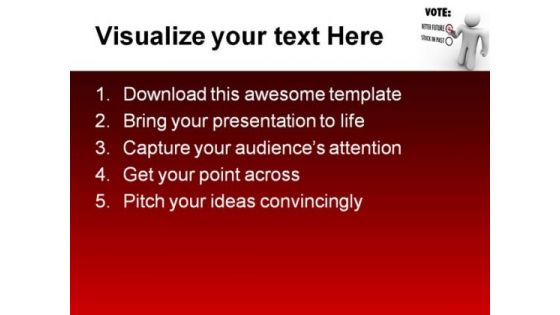 Vote For Future PowerPoint Templates And PowerPoint Backgrounds 0711