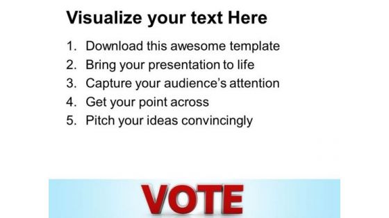 Vote Government Power PowerPoint Templates And PowerPoint Themes 1012
