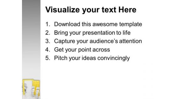 Walk Through The Right Door Of Opportunity PowerPoint Templates Ppt Backgrounds For Slides 0613