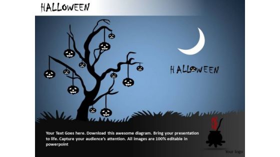 Wallpaper Halloween PowerPoint Slides And Ppt Diagram Templates