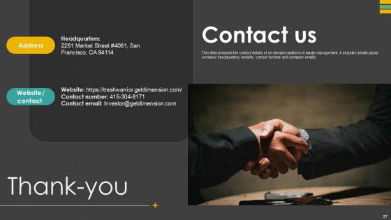 Waste Control Platform Pitch Deck Ppt Template