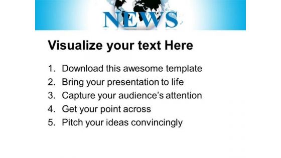Watch Global News For Current Knowledge PowerPoint Templates Ppt Backgrounds For Slides 0613