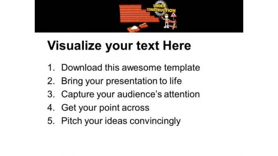 Watch The Sign Of Under Construction PowerPoint Templates Ppt Backgrounds For Slides 0613