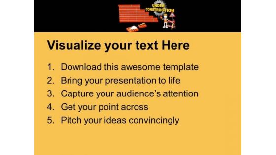Watch The Sign Of Under Construction PowerPoint Templates Ppt Backgrounds For Slides 0613