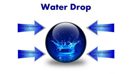 Water Drop Abstract PowerPoint Presentation Slides C