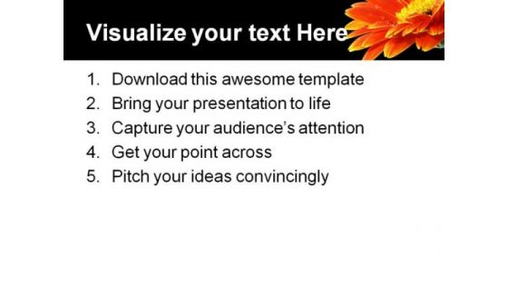 Water Drop On Flower Nature PowerPoint Themes And PowerPoint Slides 0311