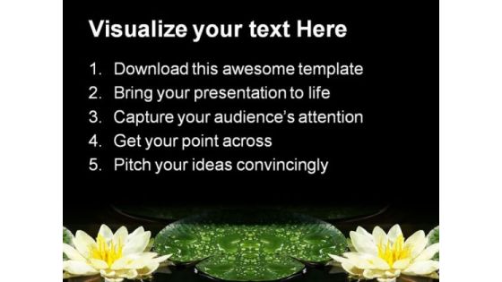 Water Lily Nature PowerPoint Templates And PowerPoint Backgrounds 0311