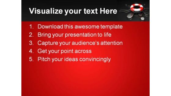 Water Rescue Global PowerPoint Template 1110