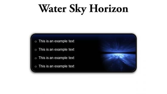 Water Sky Horizon Abstract PowerPoint Presentation Slides R