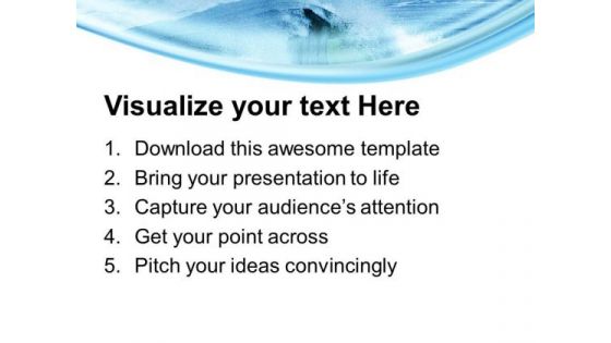Water Waves On Blue White Background PowerPoint Templates Ppt Backgrounds For Slides 0213