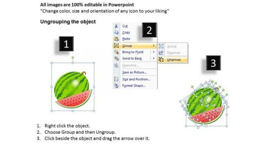 Watermellon Fruits PowerPoint Ppt Templates