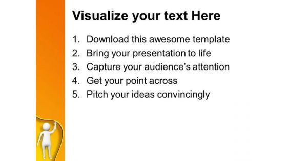 Wave Your Hand For Your Friends PowerPoint Templates Ppt Backgrounds For Slides 0613