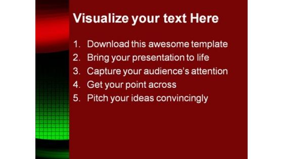 Waves Abstract PowerPoint Template 1110