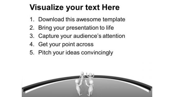 Waving Hands For The Best Business Results PowerPoint Templates Ppt Backgrounds For Slides 0613