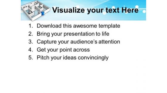 Way Out Labyrinth PowerPoint Templates And PowerPoint Themes 0912