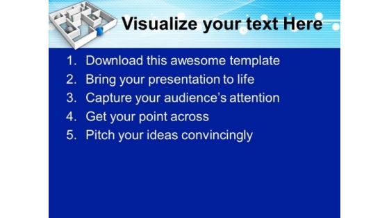 Way Out Labyrinth PowerPoint Templates And PowerPoint Themes 0912