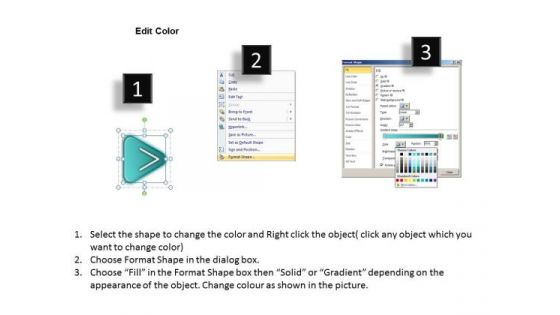 Way To Present Seven Stages In Flow Free Simple Business Plan Template PowerPoint Slides