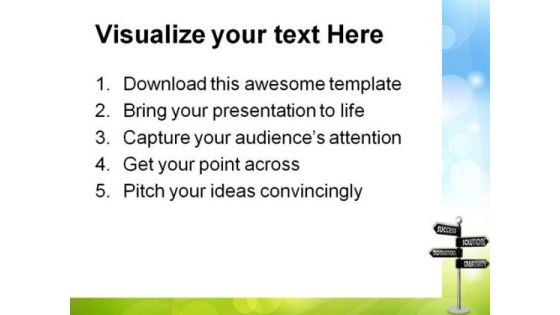 Way To Success01 Business PowerPoint Templates And PowerPoint Backgrounds 0811