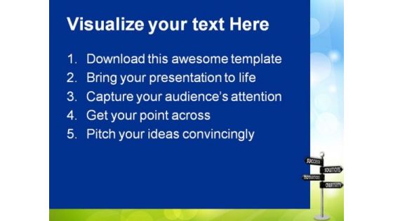 Way To Success01 Business PowerPoint Templates And PowerPoint Backgrounds 0811