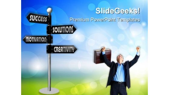 Way To Success01 Business PowerPoint Templates And PowerPoint Backgrounds 0811