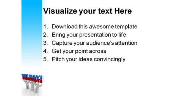 We Have Answers Business PowerPoint Backgrounds And Templates 1210